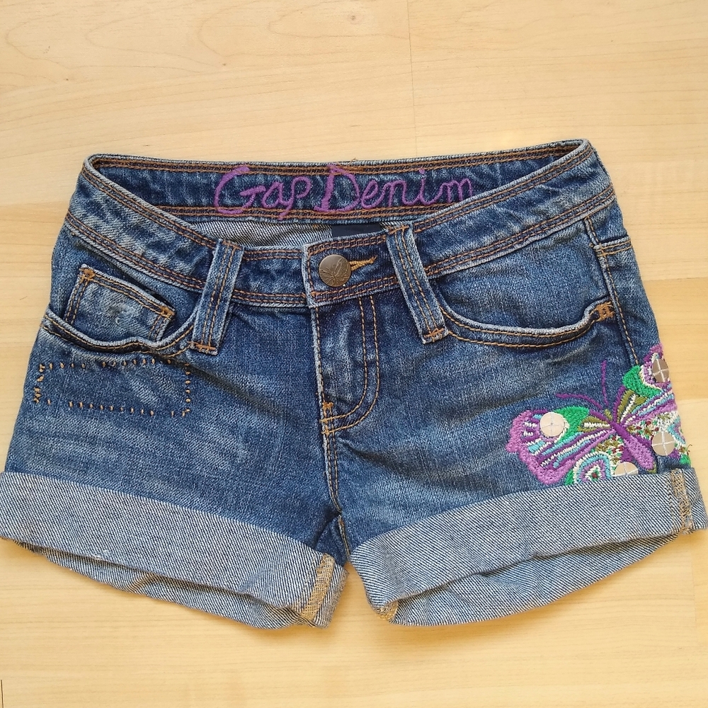Gap Girls Jean Shorts Sz 6